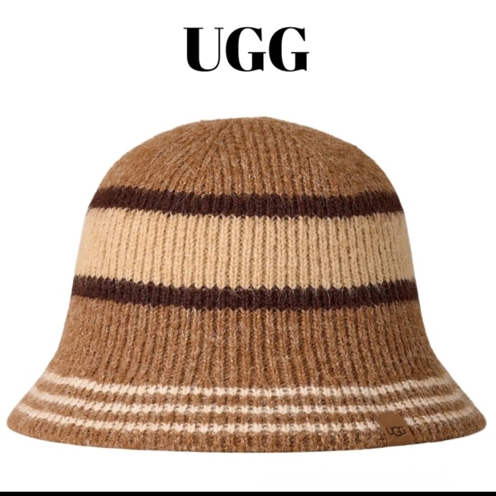 UGG Brown and Tan Knit Hat. #2 - Picture 1 of 10